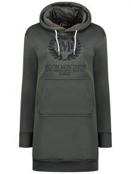 Maison Montaigne Sukienka dresowa "Giqueen" w kolorze antracytowym rozmiar: S. Czarne sukienki damskie Maison Montaigne, bez wzorów, z dresówki, bez ramiączek. Za 143.56 zł.