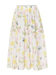 TATUUM Spódnica "Tekla" w kolorze kremowym ze wzorem rozmiar: XL. Brązowe spódnice damskie TATUUM, xl, bez wzorów, midi. Za 175.67 zł.