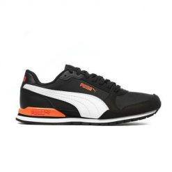 Buty do biegania damskie Puma ST Runner V3 NL JR. Czarne obuwie sportowe damskie Puma, z materiału, bez zapięcia, do biegania. Za 218.00 zł.