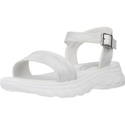 Sandały CONGUITOS LV553003 Srebrny. Szare sandały damskie CONGUITOS, bez wzorów, ze skóry, bez obcasa, bez zapięcia. Za 105.99 zł.