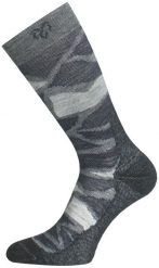 Skarpety merino WLJ. Szare skarpetki damskie LASTING, bez wzorów, z elastanu. Za 49.10 zł.