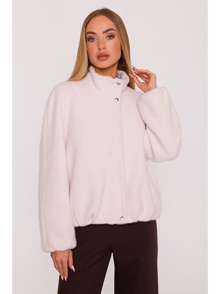 Made of emotion Kurtka przejściowa w kolorze beżowym rozmiar: L/XL. Brązowe kurtki damskie Made Of Emotion, l, bez wzorów, bez kaptura. Za 309.99 zł.