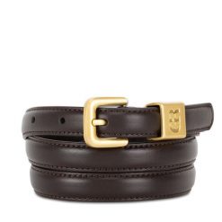 Pasek Damski GINO ROSSI. Brązowe paski damskie Gino Rossi, bez wzorów. Za 99.99 zł.