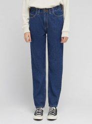 Lee Dżinsy - Tapered fit - w kolorze granatowym rozmiar: W28/L33. Niebieskie jeansy damskie Lee, z podwyższonym stanem. Za 100.75 zł.