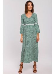 Stylove Sukienka w kolorze zielonym rozmiar: L. Zielone sukienki damskie Stylove, bez wzorów, z koronki, bez ramiączek. Za 197.17 zł.