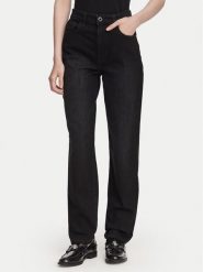 Guess Jeansy W6YA3J D1544 Czarny Tapered Leg. Czarne jeansy damskie Guess. Za 434.99 zł.