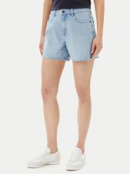 Volcom Szorty jeansowe Stoned B2012500 Niebieski Boyfriend Fit. Niebieskie szorty damskie Volcom, bez wzorów, z bawełny. W wyprzedaży za 219.99 zł.