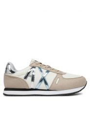 Armani Exchange Sneakersy XDX031 XV137 U421 Écru. Obuwie sportowe damskie Armani Exchange, ze skóry, bez zapięcia. Za 379.99 zł.