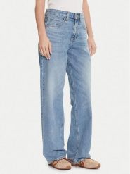 Lee Jeansy Rider 112365089 Niebieski Wide Leg. Niebieskie jeansy damskie Lee. Za 359.99 zł.