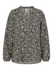 Eight2Nine Bluzka w kolorze czarno-kremowym rozmiar: M. Brązowe bluzki damskie Eight2Nine, m, bez wzorów, bez kołnierzyka, bez ramiączek. Za 41.30 zł.