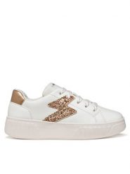 Geox Sneakersy J Mikiroshi Girl J45DVA 054EW C1ZH8 S Biały. Białe buty sportowe dziewczęce Geox, bez wzorów, ze skóry, bez zapięcia. Za 229.99 zł.