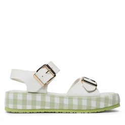 Sandały Jenny Fairy. Brązowe sandały damskie Jenny Fairy, bez wzorów, bez obcasa, na płaskiej podeszwie, bez zapięcia. Za 139.99 zł.