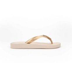 Klapki damskie Ipanema Anatomica Tan. Brązowe klapki damskie Ipanema, bez wzorów, z materiału, bez obcasa, bez zapięcia. Za 129.00 zł.