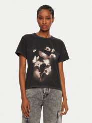 HUGO T-Shirt Destrel 50534246 Czarny Regular Fit. Czarne t-shirty damskie Hugo, xs, bez wzorów, z bawełny, bez kołnierzyka. Za 169.99 zł.
