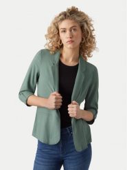Vero Moda Marynarka Jesmilo 10279700 Zielony Regular Fit. Zielone marynarki i żakiety damskie Vero Moda, m, bez wzorów, ze lnu. Za 179.99 zł.