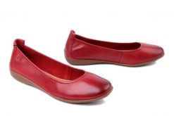 JOSEF SEIBEL 74801 133 450 Fenja 01 hibiscus, baleriny damskie. Czerwone balerinki damskie Josef Seibel, bez wzorów, ze skóry. Za 305.92 zł.