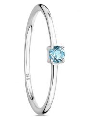 Diamant Exquis Złoty pierścionek z topazem rozmiar: 56. Niebieskie pierścionki damskie Diamant Exquis, z topazem, złote. Za 904.99 zł.