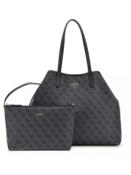 Guess Shopper bag w kolorze antracytowym - 40 x 34 x 20 cm rozmiar: onesize. Czarne shopper bag Guess, z aplikacjami, z materiału, na ramię, bez dodatków. Za 593.45 zł.