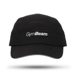 Czapka unisex sportowa przewiewna czarna Streamline. Czarne czapki damskie GYMBEAM, bez wzorów, z elastanu. Za 59.90 zł.