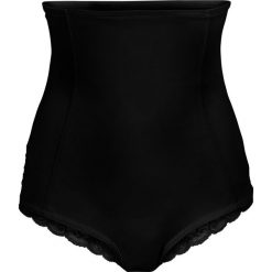 Figi panty shape z koronką, silny stopień modelowania sylwetki. Czarne bielizna korygująca bonprix, bez wzorów, z koronki. Za 77.99 zł.