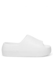 Hunter Klapki S55796-II Biały. Białe klapki damskie Hunter, bez wzorów, z syntetyku, bez obcasa, bez zapięcia. Za 79.99 zł.