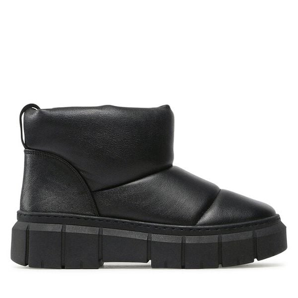 Botki Lasocki. Czarne botki damskie Lasocki, bez obcasa, na płaskiej podeszwie, bez zapięcia. Za 269.99 zł.