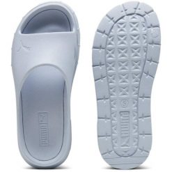 Klapki Puma Mayze Stack Injex, Kobiety. Niebieskie klapki damskie Puma, bez wzorów, z gumy, bez obcasa, bez zapięcia. Za 390.00 zł.