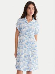 Triumph Koszula nocna Boyfriend 10222612 Niebieski Regular Fit. Niebieskie koszule nocne i halki Triumph, bez wzorów, z wiskozy, bez ramiączek. Za 129.99 zł.