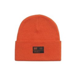 Czapka dzianinowa Surplus damska Superdry. Brązowe czapki damskie Superdry, bez wzorów, z dzianiny. Za 126.65 zł.