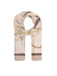 Guess Szal AW5532 VIS03 Beżowy. Brązowe szaliki damskie Guess, z aplikacjami, z wiskozy. Za 154.99 zł.