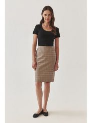 TATUUM Spódnica w kolorze brązowo-czarno-różowym rozmiar: 40. Brązowe spódnice damskie TATUUM, na co dzień, bez wzorów, mini. Za 168.95 zł.