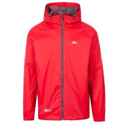Kurtka Wodoodporna Unisex Dla Dorosłych Qikpac. Czerwone kurtki damskie Trespass, na wiosnę, l, bez wzorów, bez kaptura. Za 164.99 zł.