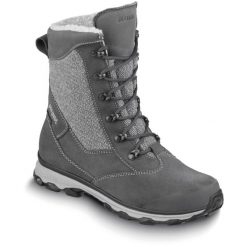 Buty zimowe damskie MEINDL Samnaun Lady GTX. Szare obuwie trekkingowe damskie MEINDL, z gore-texu, przed kolano, bez zapięcia. Za 1,249.00 zł.