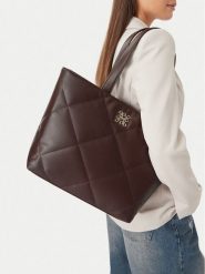 Nine West Torebka CEO-IVORY LANE-LDA9198 Brązowy. Brązowe shopper bag Nine West, bez wzorów, ze skóry, bez dodatków. Za 279.99 zł.