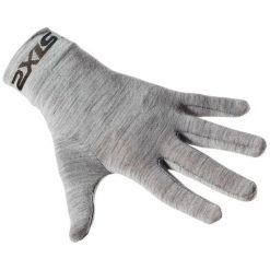 Rękawice wewnętrzne GLX Merinos. Szare rękawiczki damskie SIXS, bez wzorów, z wełny. Za 229.00 zł.