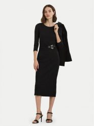 LAUREN RALPH LAUREN Sukienka codzienna 250940596001 Czarny Slim Fit. Czarne sukienki damskie Lauren Ralph Lauren, bez wzorów, bez ramiączek. Za 619.99 zł.