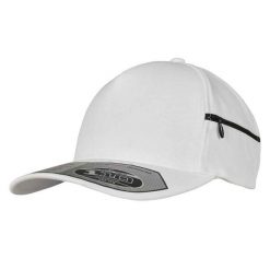Kieszonkowa Czapka Z Daszkiem. Białe czapki z daszkiem damskie FLEXFIT, bez wzorów. Za 115.99 zł.