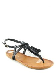 Sixth Sens Japonki w kolorze czarnym rozmiar: 40. Czarne klapki damskie Sixth Sens, bez wzorów, bez obcasa, bez zapięcia. Za 104.99 zł.