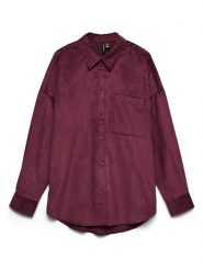 Vero Moda Koszula sztruksowa w kolorze bordowym rozmiar: XL. Czerwone koszule damskie Vero Moda, xl, bez wzorów, ze sztruksu, bez kołnierzyka, bez ramiączek. Za 114.95 zł.