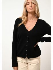 Just Cashmere Kaszmirowy kardigan "Norma" w kolorze czarnym rozmiar: XL. Czarne kardigany damskie Just Cashmere, xl, bez wzorów, z kaszmiru. Za 428.45 zł.