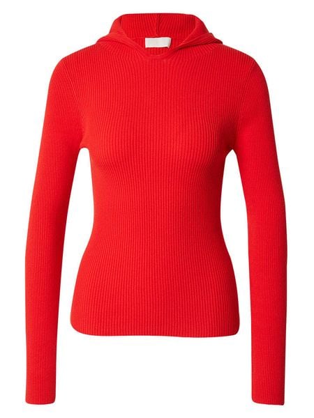 LeGer Bluza "June" w kolorze czerwonym rozmiar: 36. Czerwone bluzy damskie LeGer, bez wzorów, prążkowane, z kapturem. Za 104.89 zł.