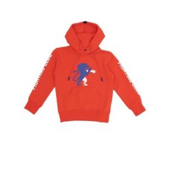 Bluza z bawełna z kaptur na czas wolny na co dzień. Czerwone bluzy damskie LEONE 1947 APPAREL, bez wzorów, z bawełny, bez kaptura. W wyprzedaży za 100.07 zł.