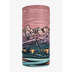 Chusta wielofunkcyjna Buff Coolnet UV National Parks - grand teton. Czerwone chusty damskie Buff, bez wzorów. Za 83.99 zł.