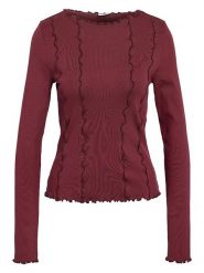 Noisy may Koszulka w kolorze czerwonym rozmiar: S. Czerwone koszulki damskie Noisy may, s, bez wzorów, z bawełny, bez kołnierzyka, bez ramiączek. Za 70.41 zł.