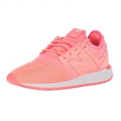 Buty do chodzenia damskie New Balance 247. Białe obuwie sportowe damskie New Balance, z materiału, bez zapięcia, trekkingowe. Za 462.00 zł.