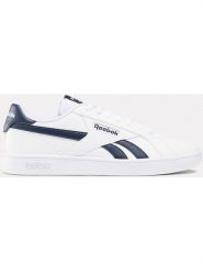 Reebok Sneakersy "Court Retro" w kolorze biało-granatowym rozmiar: 36,5. Białe obuwie sportowe damskie Reebok, bez zapięcia. Za 181.95 zł.