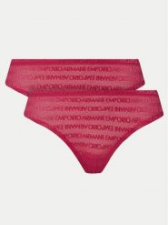 Emporio Armani Underwear Komplet stringów 163333 3F204 02275 Różowy. Czerwone komplety bielizny Emporio Armani Underwear, bez wzorów, z syntetyku. Za 129.99 zł.