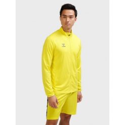 Kurtka z dresu Hummel Essential. Żółte kurtki damskie Hummel, bez wzorów, z dresówki, bez kaptura. Za 172.00 zł.