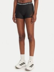 Under Armour Szorty sportowe HeatGear® 6011354 Czarny Slim Fit. Czarne spodenki sportowe damskie Under Armour, l, bez wzorów, z syntetyku, na fitness i siłownię. Za 129.99 zł.