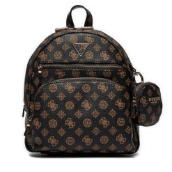 Plecak Guess. Brązowe plecaki Guess, z aplikacjami. Za 669.99 zł.